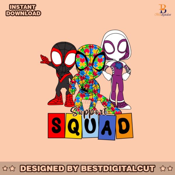 support-squad-autism-cartoon-superhero-png