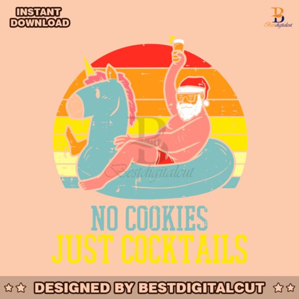 no-cookies-just-cocktails-funny-santa-svg