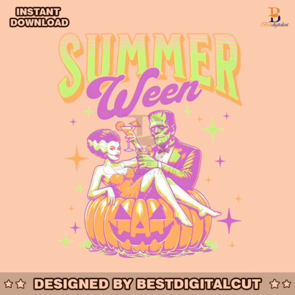 summer-ween-funny-monster-beach-party-png