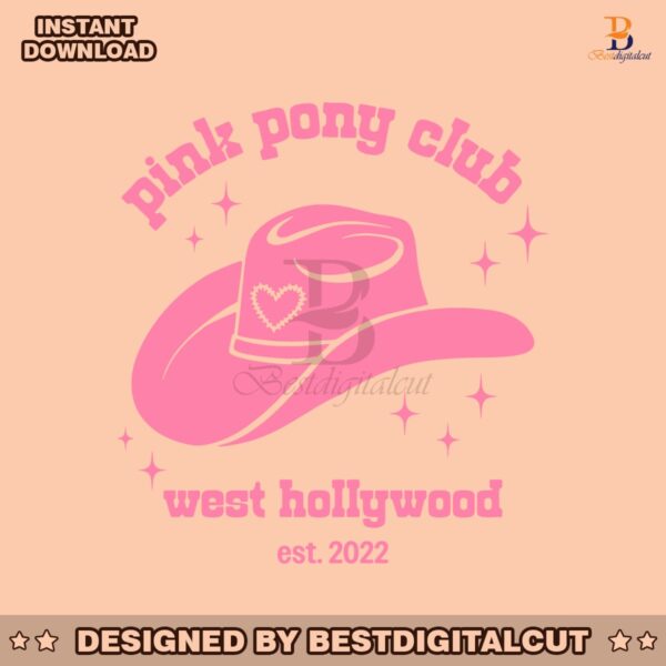 pink-pony-club-west-hollywood-est-2022-svg