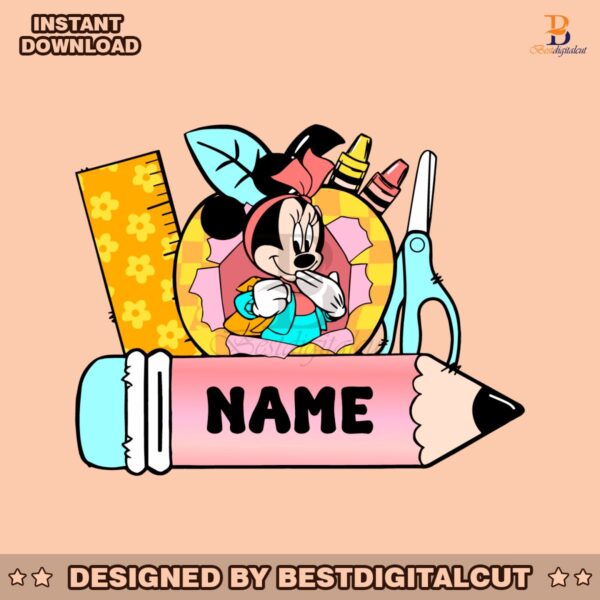 custom-minnie-student-name-frame-svg