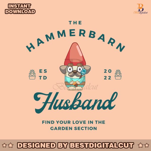 the-hammerbarn-husband-estd-2022-bluey-gnome-svg