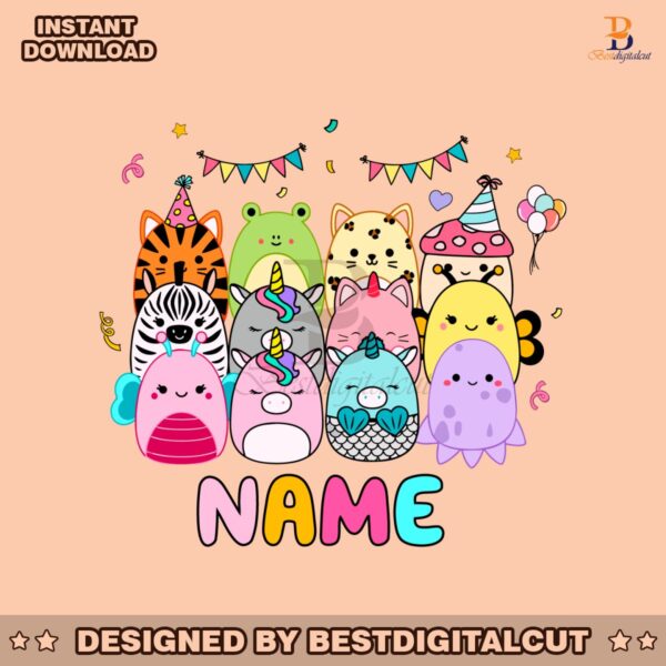 personalized-cute-squishmallows-with-name-birthday-svg