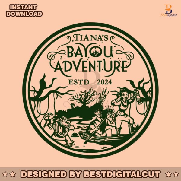 retro-tianas-bayou-adventure-magic-kingdom-disneyland-svg