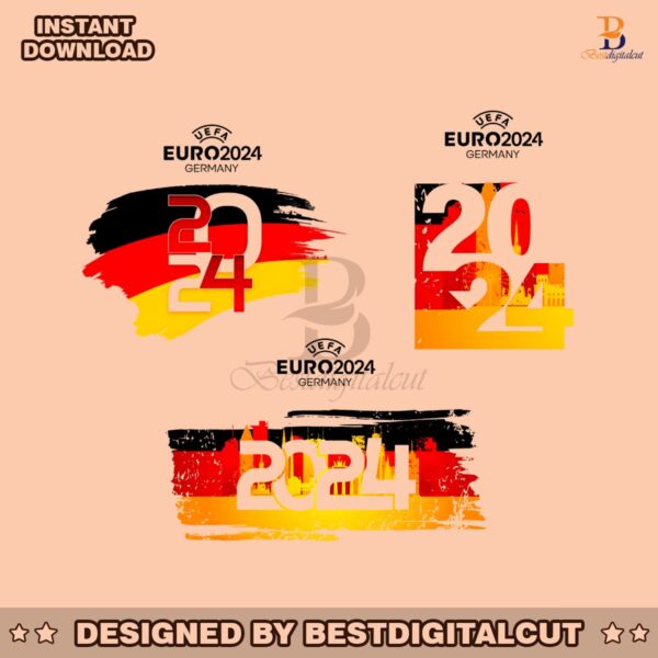 euro-2024-germany-european-football-png-bundle