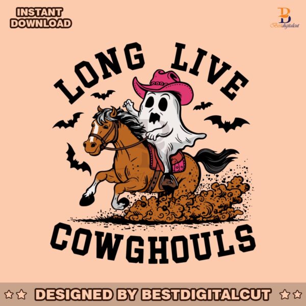 long-live-cowghouls-ghost-and-horse-svg