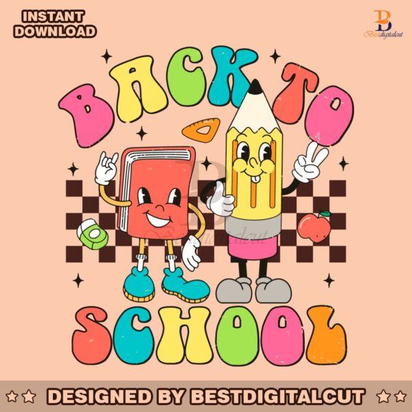 checkered-back-to-school-book-pencil-svg