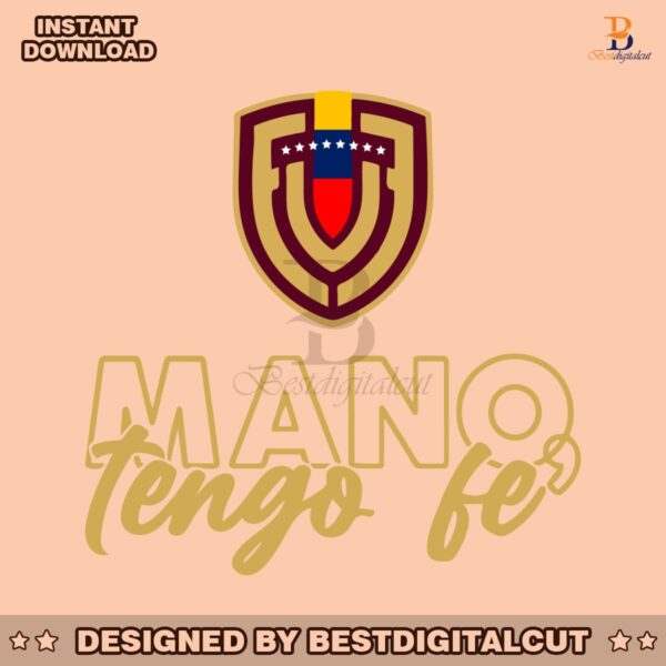 retro-mano-tengo-fe-venezuela-football-team-svg