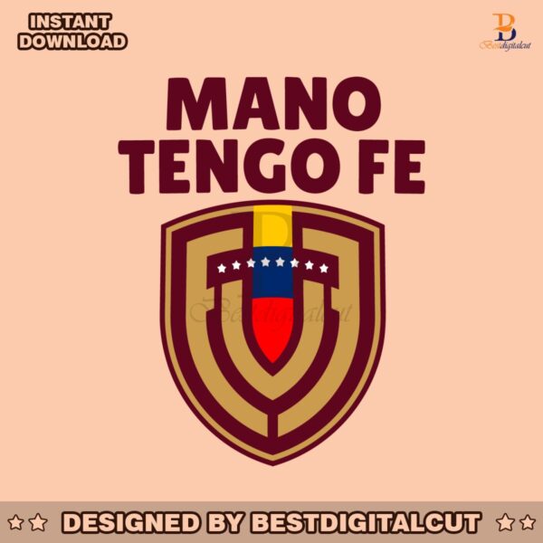 mano-tengo-fe-venezuela-football-team-logo-svg