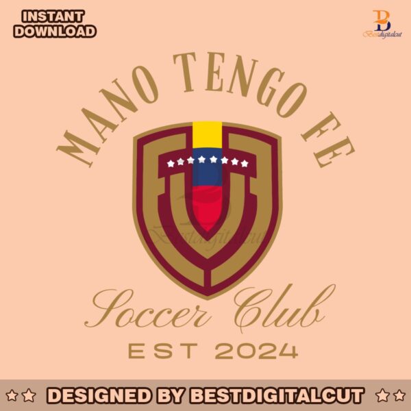 mano-tengo-fe-soccer-club-est-2024-svg