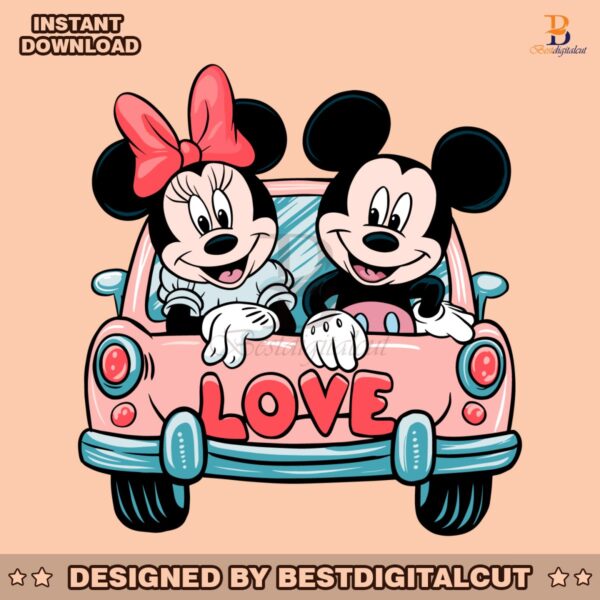 mickey-minnie-disney-mouse-love-car-svg