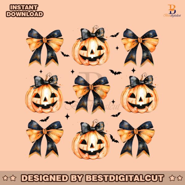 halloween-pumpkin-coquette-bow-spooky-season-png