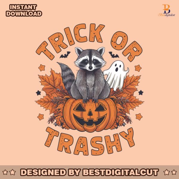 vintage-trick-or-trashy-raccoon-ghost-png