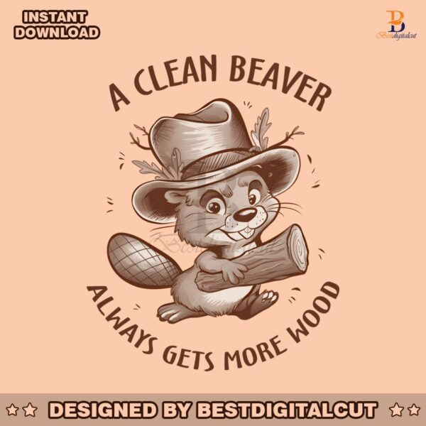 funny-animal-a-clean-beaver-always-gets-more-wood-png