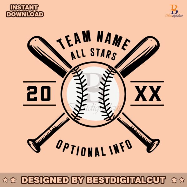 custom-all-stars-softball-baseball-team-stitching-svg