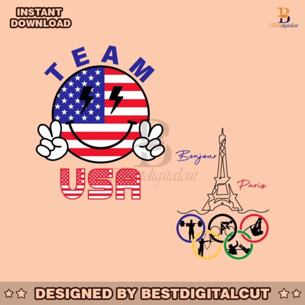 team-usa-bonjour-paris-eiffel-tower-svg