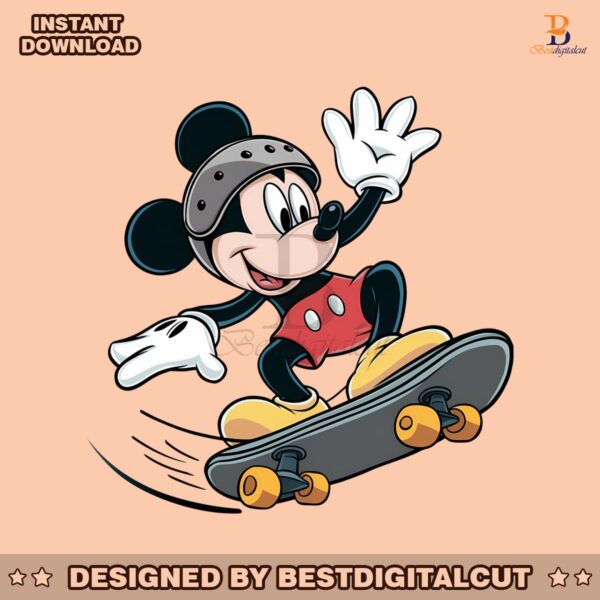 funny-disney-mickey-mouse-skateboarding-png