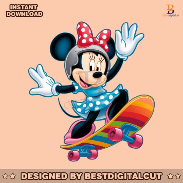 minnie-skateboarding-disney-character-png