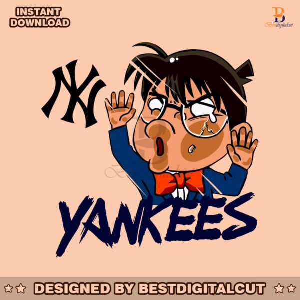 mlb-new-york-yankees-edogawa-conan-chibi-svg