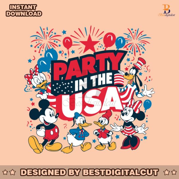 mickey-and-friends-party-in-the-usa-svg