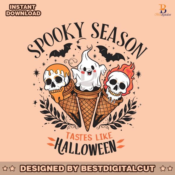 ice-cream-cones-spooky-season-tastes-like-halloween-png