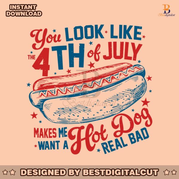you-look-like-the-4th-of-july-hot-dog-american-svg