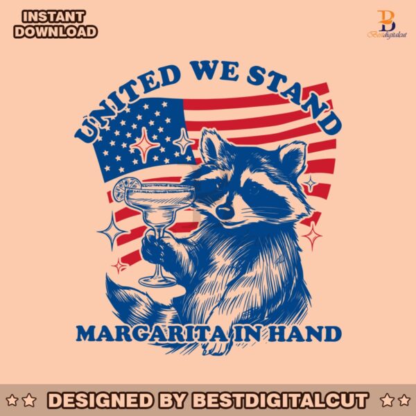 united-we-stand-margarita-in-hand-raccoon-svg