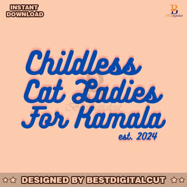 childless-cat-lady-for-kamala-est-2024-svg