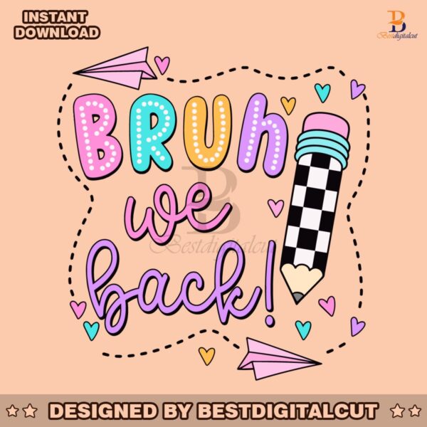 retro-bruh-we-back-checkered-pencil-svg