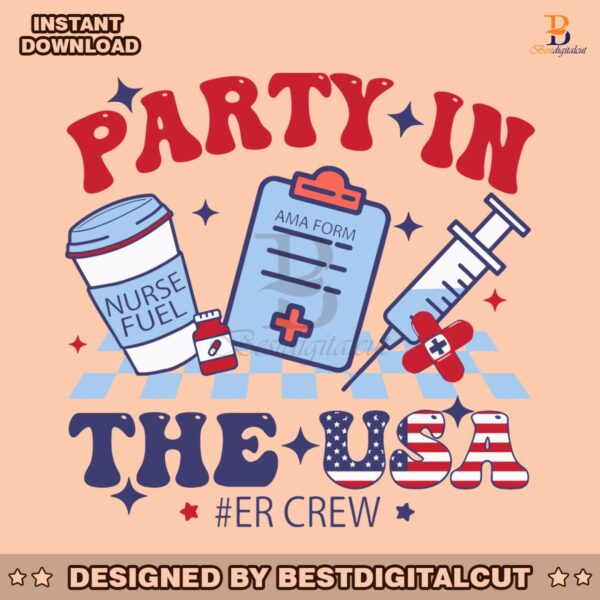 party-in-the-usa-er-crew-nurse-svg