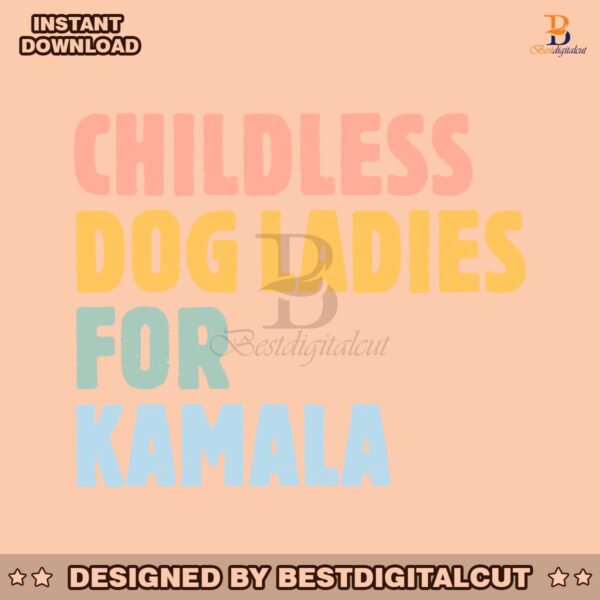 childless-dog-ladies-for-kamala-svg