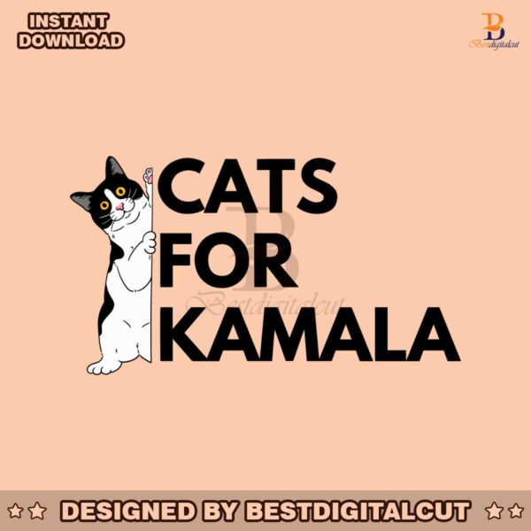 cats-for-kamala-progressive-2024-election-svg