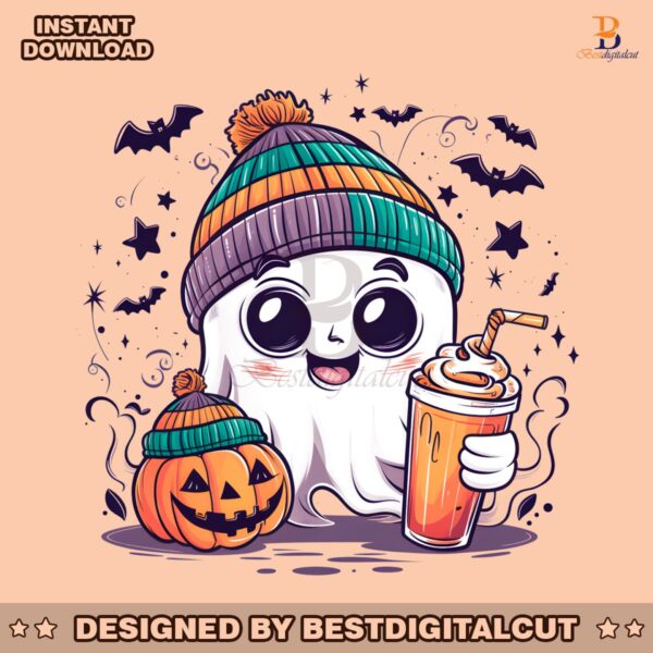 cute-ghost-jack-olantern-coffee-png