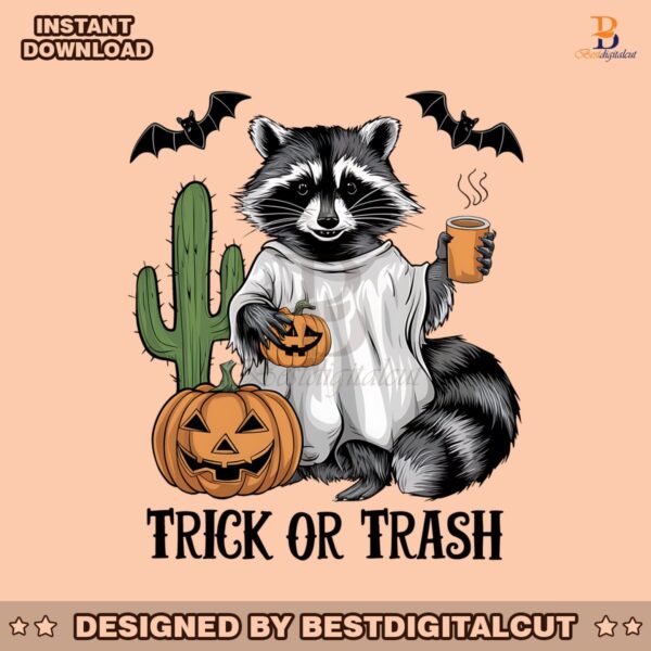 retro-trick-or-trash-raccoon-pumpkin-coffee-png