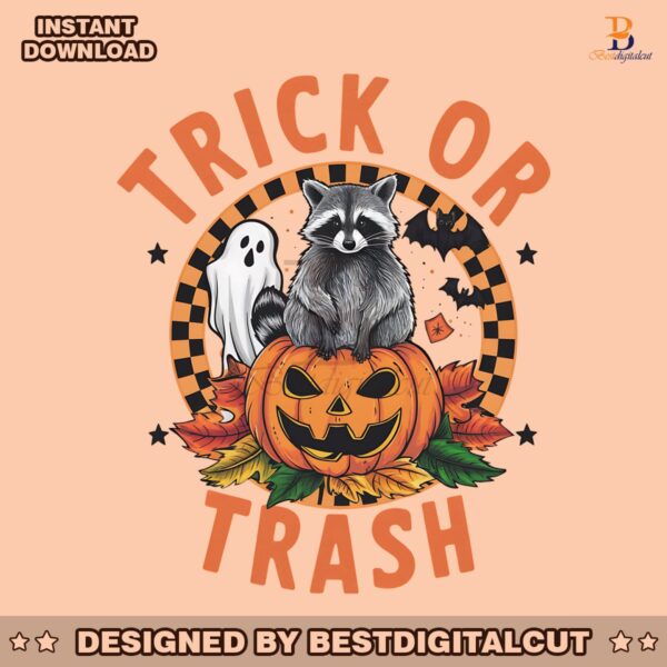 vintage-trick-or-trash-autumn-ghost-raccoon-png