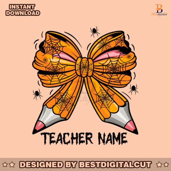 personalized-teacher-coquette-halloween-bow-svg