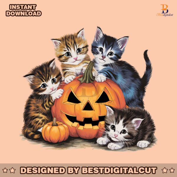 vintage-90s-cat-halloween-pumpkin-png