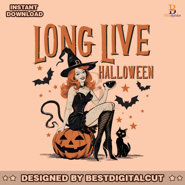 long-live-halloween-witch-and-black-cat-png