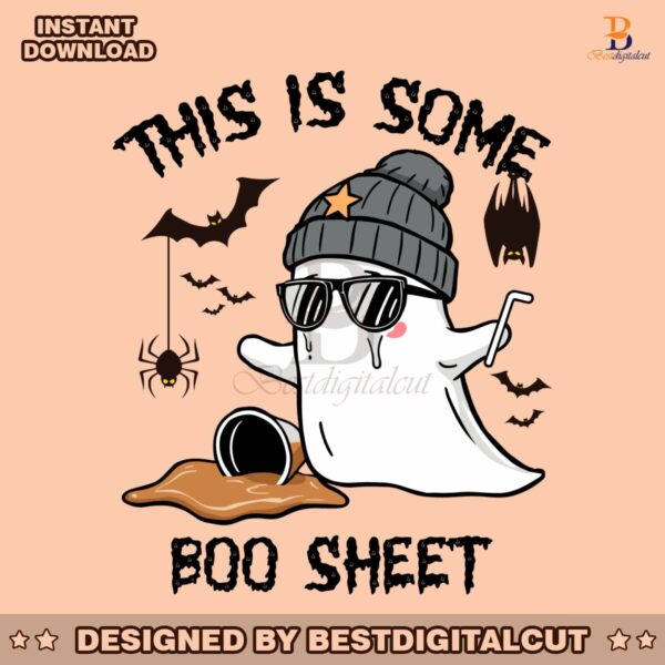 this-is-some-boo-sheet-halloween-ghost-coffee-svg