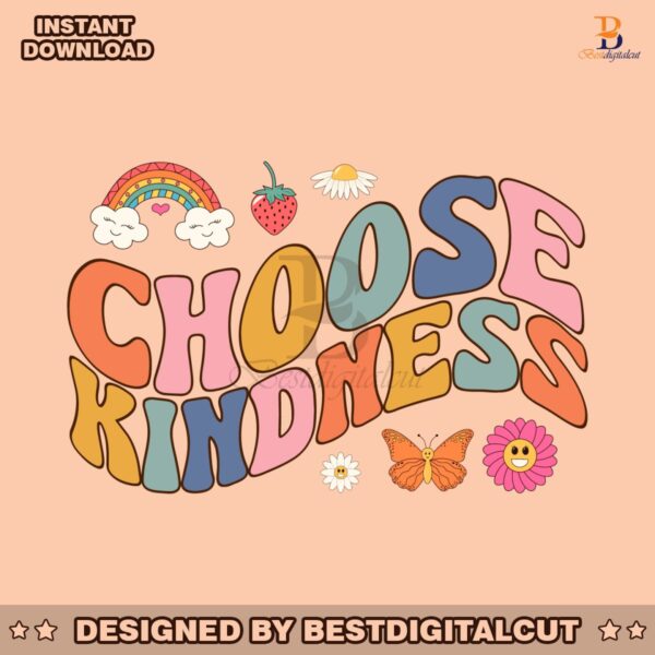 choose-kindness-groovy-retro-svg