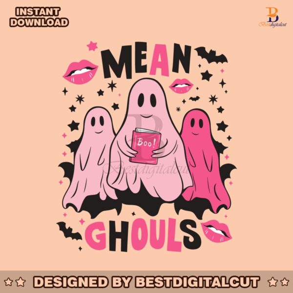 groovy-mean-ghouls-pink-ghost-boo-svg