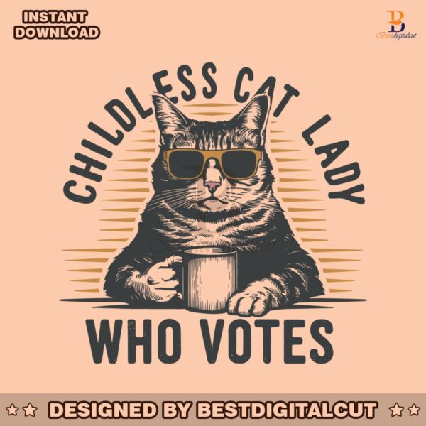 childless-cat-lady-who-votes-2024-svg