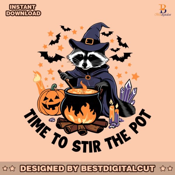 time-to-stir-the-pot-halloween-raccoon-svg