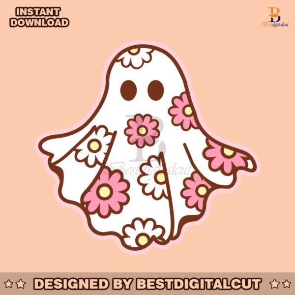 halloween-cute-flower-ghost-svg