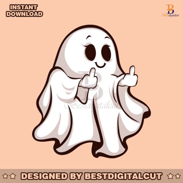 ghost-middle-finger-halloween-svg