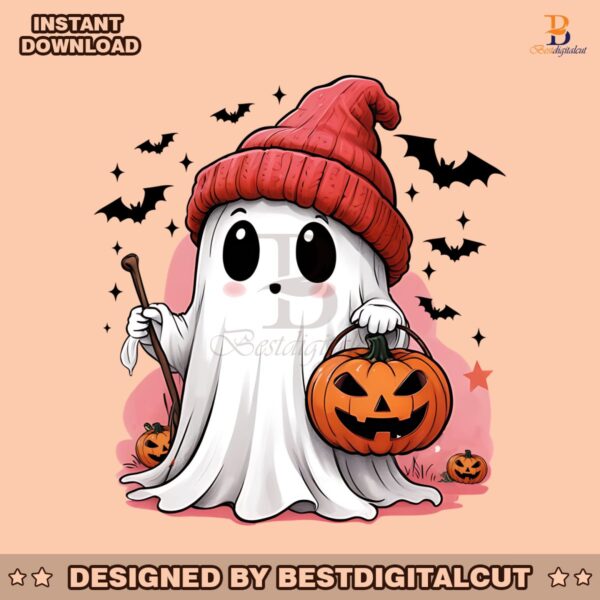 cute-ghost-pumpkin-halloween-fall-season-png