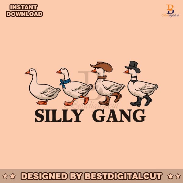 funny-silly-gang-goose-svg