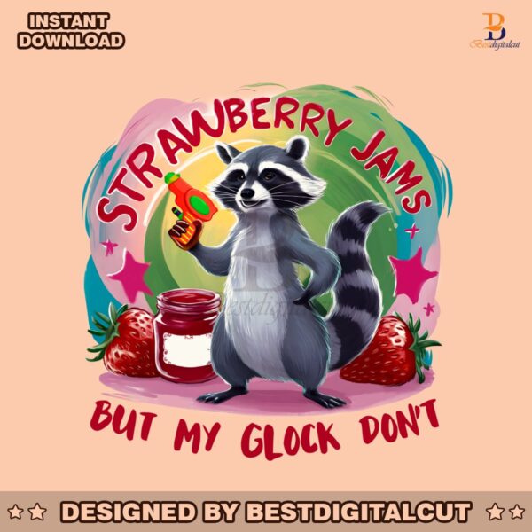 funny-raccoon-strawberry-jams-png