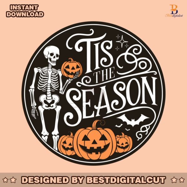 tis-the-season-pumpkin-skeleton-svg