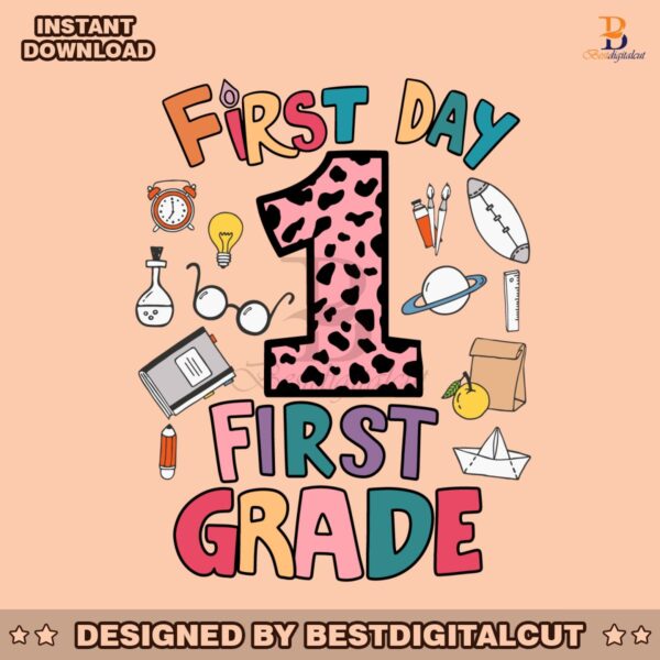 first-day-of-school-first-grade-svg